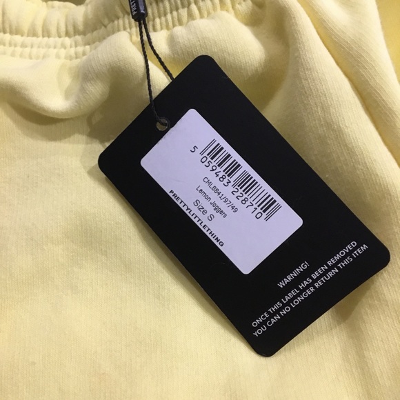 Yellow (lemon) joggers from prettylittlething - Picture 4 of 5